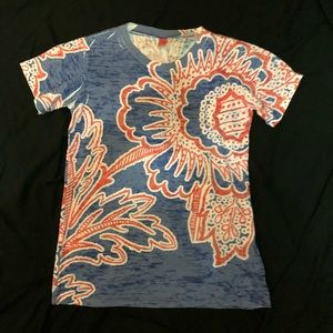 Before & Again small red, white, and blue tee